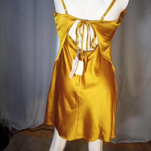 Dress Forum Golden Satin Dress - Picture 3 of 3